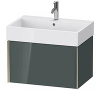 Duravit XViu 4235 Meuble sous-lavabo suspendu, 1 tiroir, pour meuble sous-lavabo Vero Air 235070, 684x454 mm, XV42350B138, Couleur: champagne mat/dolomiti gris hgl