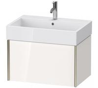 Duravit XViu 4235 Meuble sous-lavabo suspendu, 1 tiroir, pour meuble sous-lavabo Vero Air 235070, 684x454 mm, XV42350B185, Couleur: champagne mat/blanc hgl.
