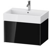 Duravit XViu 4235 Meuble sous-lavabo suspendu, 1 tiroir, pour meuble sous-lavabo Vero Air 235070, 684x454 mm, XV42350B240, Couleur: noir mat / noir brillant