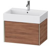 Duravit XViu 4235 Meuble sous-lavabo suspendu, 1 tiroir, pour meuble sous-lavabo Vero Air 235070, 684x454 mm, XV42350B179, Couleur: champagne mat/noix de Grenoble naturel