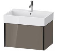Duravit XViu 4235 Meuble sous-lavabo suspendu, 1 tiroir, pour meuble sous-lavabo Vero Air 235070, 684x454 mm, XV42350B289, Couleur: noir mat/gris fluo gris hgl.