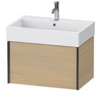 Duravit XViu 4235 Meuble sous-lavabo suspendu, 1 tiroir, pour meuble sous-lavabo Vero Air 235070, 684x454 mm, XV42350B271, Couleur: chêne noir mat/méditerranéen