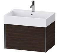 Duravit XViu 4235 Meuble sous-lavabo suspendu, 1 tiroir, pour meuble sous-lavabo Vero Air 235070, 684x454 mm, XV42350B269, Couleur: noir mat/noyer brossé