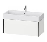 Duravit XViu 4237 Meuble sous-lavabo suspendu, 1 tiroir, pour lavabo Vero Air 235010, 984x454 mm, XV42370B218, Couleur: noir mat/blanc mat/blanc mat