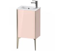Duravit XViu 4480L Meuble sous-lavabo vertical, 1 porte à gauche, pour lavabo ME by Starck 072343, 410x290 mm, XV4480LB110, Couleur: champagne mat/abricot pearl hgl.