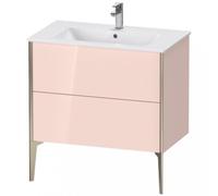 Duravit XViu 4482 Meuble sous-lavabo vertical, 2 tiroirs, pour lavabo ME by Starck 233683, 810x480 mm, XV44820B110, Couleur: champagne mat/abricot pearl hgl.
