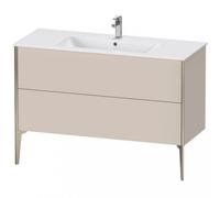 Duravit Xviu 4484 Meuble sous-lavabo vertical, 2 tiroirs, pour lavabo ME by Starck 233612, 1210x480 mm,, XV44840B191, Couleur: champagne mat/taupe