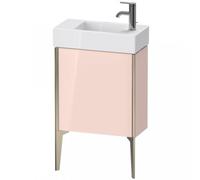 Duravit XViu 4532L Meuble sous-lavabo vertical, 1 porte à gauche, pour lavabo Vero Air 072450, 484x234 mm, XV4532LB110, Couleur: champagne mat/abricot pearl hgl.