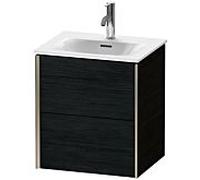 Duravit Meuble sous-vasque XViu XV41310B116 51x42x55.7cm, 2 tiroirs, champagne mat, chêne noir