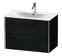 Duravit XViu meuble sous-vasque XV41340B116 81 x 55,7 x 48 cm, Eiche schwarz , 2 tiroirs, champagne mat