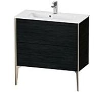 Duravit XViu meuble sous-vasque XV44890B116 81 x 59,4 x 39 cm, Eiche schwarz , debout, champagne mat