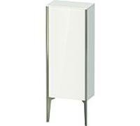 Duravit XViu meuble XV1305LB122 40x24x89cm, champagne mat, porte à gauche, blanc haute brillance