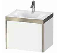 Duravit XViu meuble XV4609OB118P 60x48cm, 2000 gigogne, 2000 trou de coulée, champagne mat, Rahmen P, blanc mat