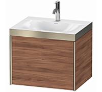 Duravit XViu Meuble XV4609OB179P 60x48cm, 2000 gigogne, 2000 trou de coulée, champagne mat, Cadres P, noyer naturel