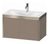 Duravit XViu meuble XV4610OB111P 80x48cm, 2000 gigogne, 2000 trou de coulée, champagne mat, Rahmen P, le cachemire chêne