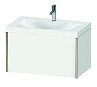 Duravit XViu meuble XV4610OB118C 80x48cm, 2000 gigogne, 2000 trou de coulée, champagne mat, Rahmen C, blanc mat