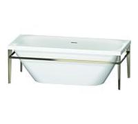 Duravit XViu rectangulaire 700443000B10000 180 x 80 x 46 cm, à 700443000B10000 , blanc, structure en métal champagne mat