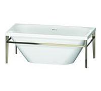 Duravit XViu rectangulaire 700444000B10000 160 x 80 cm x 46, à 700444000B10000 , blanc, structure en métal champagne mat