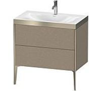 Duravit XViu Table de toilette XV4710OB111P 80x48cm, 2 2000 - out, Match2 trou de coulée, champagne mat, Cadres P, le cachemire chêne