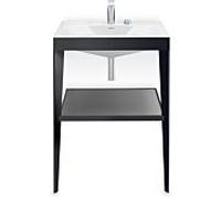 Ensemble Meuble Salle de bain Duravit Xviu 600 mm Noir brillant/Black Matt 2 Trous