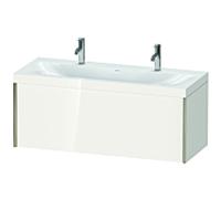 Duravit XViu vasque XV4613OB122C 120x48cm, 2000 , champagne mat, Cadres C, blanc haute brillance