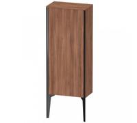 Duravit XViu XV1305 Armoire mi-haute verticale, 400x240 mm, hauteur 890 mm, 1 butée de porte droite, XV1305RB279, Couleur: noir mat/noyer naturel
