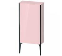 Duravit XViu XV1306 Armoire mi-haute verticale, 500x240 mm, hauteur 890 mm, 1 butée de porte gauche, XV1306LB210, Couleur: noir mat/abricot pearl hgl.
