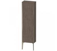 Duravit XViu XV1315 Armoire mi-haute verticale, 400x240 mm, hauteur 1330 mm, 1 butée de porte droite, XV1315RB151, Couleur: champagne mat/pin de pin terra