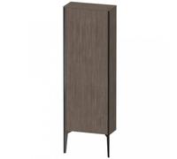 Duravit XViu XV1316 Armoire mi-haute verticale, 500x240 mm, hauteur 1330 mm, 1 butée de porte droite, XV1316RB251, Couleur: noir mat / pin terra