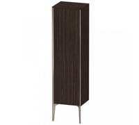 Duravit haut moyen XViu XV1325LB169 40x36x133cm, champagne mat, porte à gauche, noyer brossé
