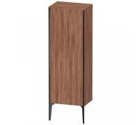 Duravit XViu XV1326 Armoire mi-haute verticale, 500x360 mm, hauteur 1330 mm, 1 butée de porte gauche, XV1326LB279, Couleur: noir mat/noyer naturel