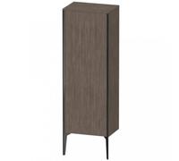 Duravit XViu XV1326 Armoire mi-haute verticale, 500x360 mm, hauteur 1330 mm, 1 porte butée droite, XV1326RB251, Couleur: noir mat / pin terra