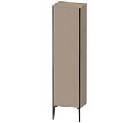 Duravit XViu XV1336 Armoire haute verticale, 500x360 mm, hauteur 1770 mm, 1 butÃ©e de porte gauche, Couleur (avant/corps): noir mat/lin - XV1336LB275