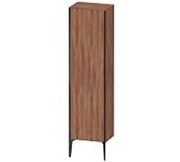 Colonne Salle de Bain Duravit XViu À poser Charnières à gauche 1770x500x360mm Noir Mat/Noyer natu...