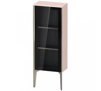 Duravit XViu XV1360 Armoire mi-haute avec porte vitrée, verticale, articulée à gauche, 400x240 mm, hauteur 890 mm, XV1360LB110, Couleur: champagne mat/abricot pearl hgl.
