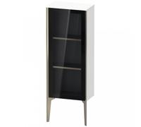 Duravit XViu XV1360 Armoire mi-haute avec porte vitrée, verticale, butée à droite, 400x240 mm, hauteur 890 mm, XV1360RB151, Couleur: champagne mat/pin de pin terra