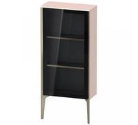 Duravit XViu XV1361 Armoire mi-haute avec porte vitrée verticale, articulée à gauche, 500x240 mm, hauteur 890 mm, XV1361LB110, Couleur: champagne mat/abricot pearl hgl.