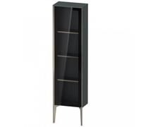 Duravit XViu XV1365 Armoire mi-haute avec porte vitrée verticale, à charnières à droite, 400x240 mm, hauteur 1330 mm, XV1365RB138, Couleur: champagne mat/dolomiti gris hgl