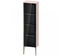 Duravit XViu XV1365 Armoire mi-haute avec porte vitrée verticale, articulée à gauche, 400x240 mm, hauteur 1330 mm, XV1365LB110, Couleur: champagne mat/abricot pearl hgl.