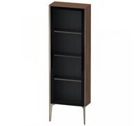 Duravit XViu XV1366 Armoire mi-haute avec porte vitrée, verticale, articulée à droite, 500x240 mm, hauteur 1330 mm, XV1366RB121, Couleur: champagne mat/noisette foncé