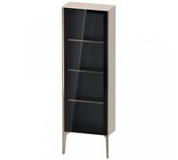 Duravit XViu XV1366 Armoire mi-haute avec porte vitrÃ©e verticale, pivotante Ã gauche, 500x240 mm, hauteur 1330 mm, Couleur (avant/corps): champagne mat/taupe - XV1366LB191