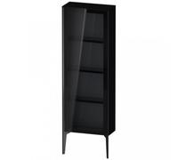 Duravit XViu XV1366 Armoire mi-haute avec porte vitrée verticale, pivotante à gauche, 500x240 mm, hauteur 1330 mm, XV1366LB240, Couleur: noir mat / noir brillant