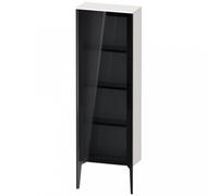 Duravit XViu XV1366 Armoire mi-haute avec porte vitrée verticale, pivotante à gauche, 500x240 mm, hauteur 1330 mm, XV1366LB285, Couleur: noir mat/blanc hgl.