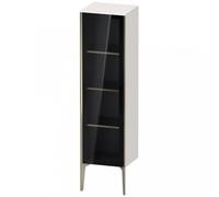 Duravit XViu XV1367 Armoire mi-haute avec porte vitrée, verticale, articulée à droite, 400x360 mm, hauteur 1330 mm, XV1367RB122, Couleur: champagne mat/blanc brillant.