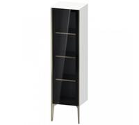 Duravit XViu XV1367 Armoire mi-haute avec porte vitrée verticale, articulée à gauche, 400x360 mm, hauteur 1330 mm, XV1367LB251, Couleur: noir mat / pin terra