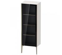 Duravit XViu XV1368 Armoire mi-haute avec porte vitrÃ©e verticale, pivotante Ã gauche, 500x360 mm, hauteur 1330 mm, Couleur (avant/corps): champagne mat/blanc hgl. - XV1368LB185