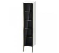 Duravit XViu XV1375 Armoire haute avec porte vitrée verticale, pivotante à gauche, 400x360 mm, hauteur 1770 mm, XV1375LB179, Couleur: champagne mat/noix de Grenoble naturel