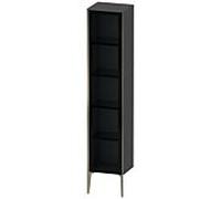 Duravit haut XViu XV1375RB149 40x36x177cm, porte vitrée, champagne mat, porte à droite, graphite mat