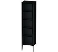 Duravit XViu XV1376LB240 50x36x177cm, porte en verre, noir mat, porte à gauche, noir brillant