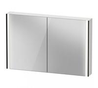 Duravit XViu XV7134 Armoire de toilette, 1220x156 mm, 2 portes de toilette, Version"capteur, XV71340B2B2, Couleur: Noir mat / Miroité